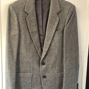 Vintage Jaguar 4/40 Jacket Light Beige in 38 with stripes and elbow pads